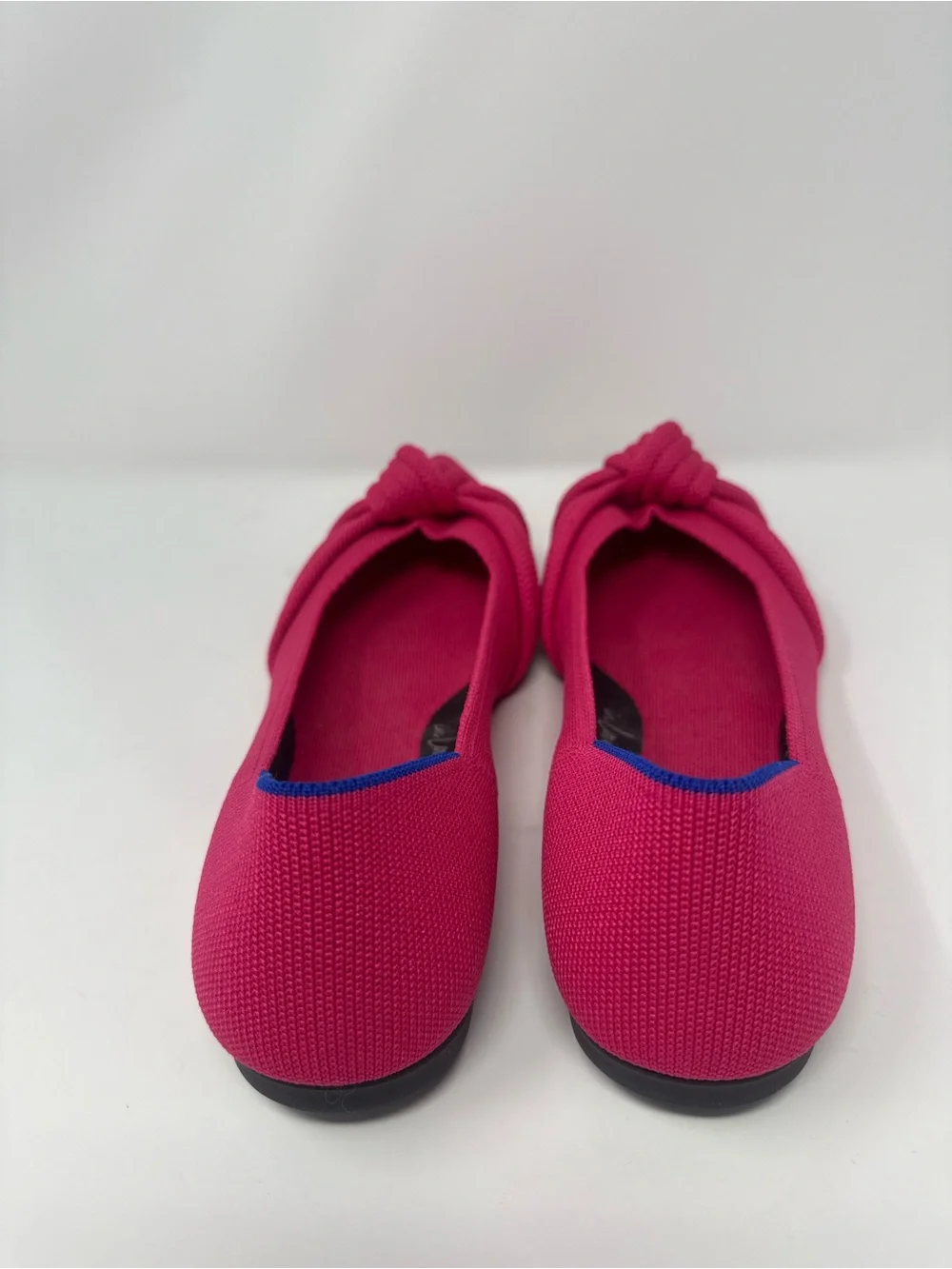Rothy’s Knot Point II Flats in Hot Pink.  Size 11
